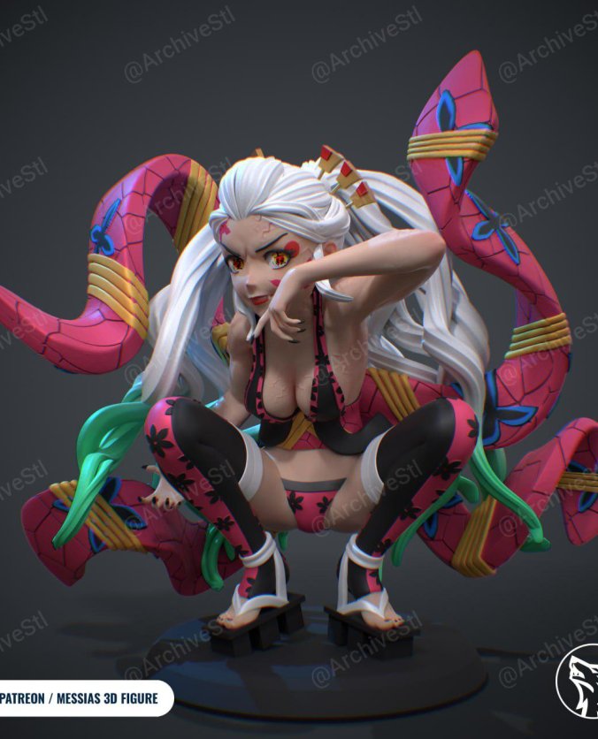 鬼灭之刃 堕姬 Daki 3D打印图纸